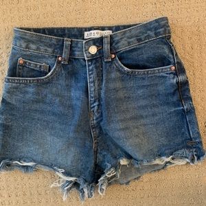 Blue jean shorts